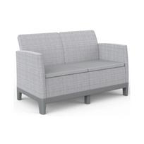 Lauko sofa Keter Scandi Form 2, plieno sp./šviesiai pilka sp., 124.5 cm x 73 cm x 77.5 cm