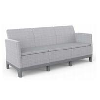 Lauko sofa Keter Scandi Form 3, plieno sp./šviesiai pilka sp., 180.2 cm x 73 cm x 77.5 cm