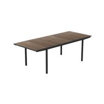 Lauko stalas Keter Deco Porto Nova Extendable, juoda sp./riešuto sp., 160 - 240 cm x 94 cm x 75 cm