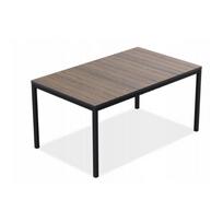 Lauko stalas Keter Deco Porto Nova, juoda sp./riešuto sp., 160 cm x 94 cm x 75 cm