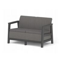 Lauko sofa Keter Scandi Linea 2, pilka sp., 126.8 cm x 73 cm x 77.5 cm