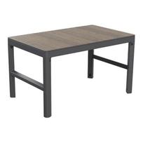 Lauko stalas Keter Lyon, pilka sp./riešuto sp., 116 cm x 71 cm x 40 - 66 cm