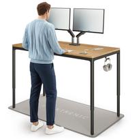 Kompiuterio stalas reguliuojamo aukščio Desktronic HomeMax, 160 cm x 80 cm, 74 - 119 cm, ąžuolo sp./juoda sp.