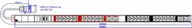 Bachmann 800.2336 maitinimo skirstytuvas 1U 28 lizdai C13/C19 32A 230V