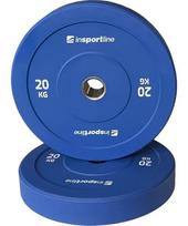 Guminis svorio diskas inSPORTline Bumper Plate Go 20 kg 50 mm