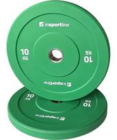 Guminis svorio diskas inSPORTline Bumper Plate Go 10 kg 50 mm