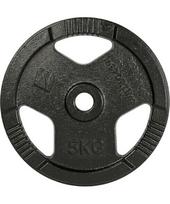 Ketaus svorio diskas inSPORTline Hamerton Black 5 kg, 30 mm