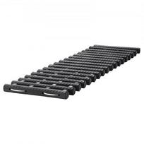 Traukos lentos 78.5x21.7x2.5 cm juodos TPR medžiaga