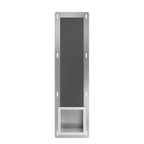 Įleidžiamas į sieną tualetinio popieriaus laikiklis Balneo Wall-Box Paper 3, nerūdijančio plieno (AISI304), dėklas 6 ritiniams, 19,5x72x12,1 cm