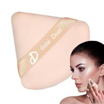 Makiažo kempinė veidui Veliūrinė Powder Puff Gold Dust Smėlio Spalvos 6,5cmx7,5 cm