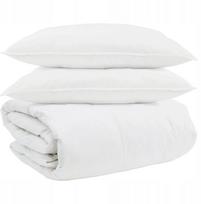 vidaXL Antklodė su pagalve 3 vnt. White 200 x 220 cm Pūkų Lumarko! | 3377139 VidaXL | 8721288611789