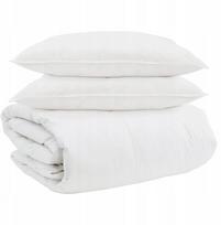 vidaXL Antklodė su pagalve 3 vnt. White 240 x 220 cm Pūkų Lumarko! | 3377148 VidaXL | 8721288611871