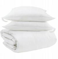 vidaXL Antklodė ir pagalvė 3 vnt. White 200 x 200 cm Pūkų Lumarko! | 3377115 VidaXL | 8721288611543