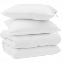 vidaXL Žieminė antklodė su pagalve 3 vnt. White 240 x 220 cm Mikropluoštas Lumarko! | 3377781 VidaXL | 8721288618207