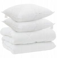 vidaXL Žieminė antklodė su pagalve 3 vnt. White 240 x 220 cm Mikropluoštas Lumarko! | 3377849 VidaXL | 8721288618887