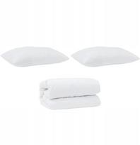 vidaXL Antklodė kita su pagalve 3 vnt White 240 x 220 cm Mikropluoštas Lumarko! | 3378160 VidaXL | 8721288621993