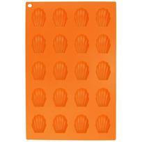 Orion kepimo forma, 29,5x17,5 cm, Sausainių forma silikoninė oranžinė jūros kriauklės SILLINIE