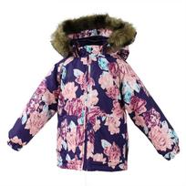 Huppa Vaikų žieminė striukė VIRGO, dark lilac pattern, 80