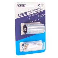 Įkraunama C baterija su USB-C lizdu BESTON, 1.5V, 2300mAh, Li-Ion