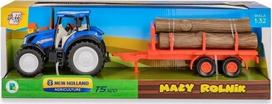 Traktorius New Holland T5 su priekaba medienai, 1:32