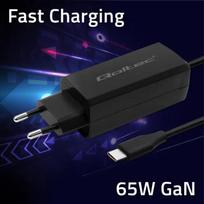 Qoltec 52419 65W GaN Super Fast Charger| 5-20V |, PCHQOL52419