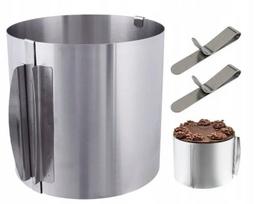 Reguliuojamas torto žiedas 15 cm, 16-30 cm, kepimo forma + 2 segtukai dovanų