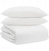 vidaXL Kołdra Other z poduszką 3 pcs Biały Puch Lumarko! | 3377083 VidaXL | 8721288611222