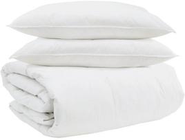 vidaXL Kołdra inny z poduszką 3 pcs biały 200 x 220 cm puch Lumarko (3377142 VidaXL) | 3377142 VidaXL | 8721288611819
