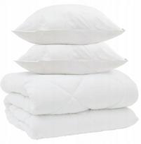 vidaXL Zimowa Kołdra z poduszką 3 pcs Biały 200 x 200 cm Mikrofibra Lumarko! | 3377821 VidaXL | 8721288618603