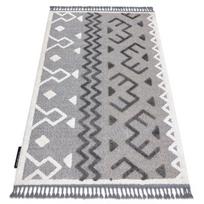 Kilimas MAROC P659 Aztec, etno pilka kutai berberinis marokietiškas purvinas