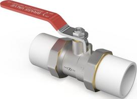 Mexen PPR rutulinis vožtuvas su sujungimais PP suvirinamas prie PPR vamzdžių 25 x 25 - W97350-25-00, 25 mm x 25 mm