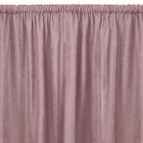 Curtain MILANA color pink style classic 5 cm pole pocket chenille 280x245 HOMEDE