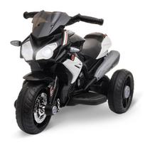 Vaikiškas elektros motociklas 3–5 metų vaikams, juodas, Juoda