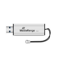 USB laikmena Mediarange USB atmintinė MR915, 16GB, USB 3.2 Gen 1, skaitymo greitis 50MB/s, rašymo greitis 15MB/s, juoda/šviesiai sidabrinė