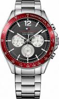 Vyriškas laikrodis Tommy Hilfiger 1791122, sidabrinis/raudonas