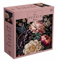 Puzzle 500 dėlionė paveikslas spalvingos gėlės bijūnai rožės 12+ Interdruk