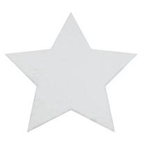 Šiuolaikinis skalbimo kilimas SHAPE 3148 Žvaigždė - dramblio kaulo, pliušinis, neslystantis
