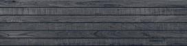 Mexen Western Wood Nero stiklo keramika rektyfikuota G1, medžio imitacijos sienų plytelė 120 x 30 cm, matinė, 120 x 30 cm