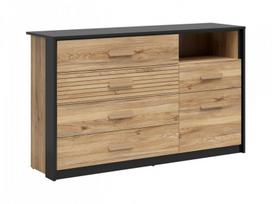 Komoda Henson 150, ruda/juoda