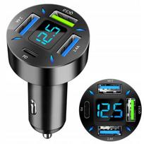 USB-C PD USB QC 3.0 greitasis automobilinis įkroviklis