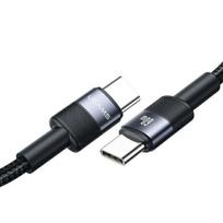 USAMS Kabelis USB-C to USB-C 60W 1.2m Fast Charging steel/tarnish SJ724USBSG01 (US-SJ724)
