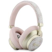 Ausinės nauszne Guess Bluetooth ENC 4G Gold Script Metal rožinės spalvos