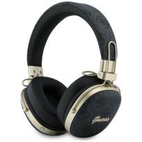 Ausinės Guess Bluetooth ENC Metal 4G Script Logo juodos spalvos