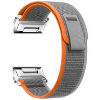 Strap Beline Wild Path Loop Watch for Garmin tactix 7 – Pro Ballistics Edition pilkos spalvos oranžinės spalvos