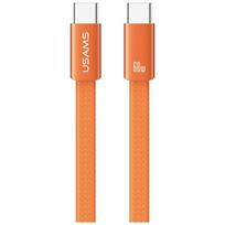Kabelis USAMS U96 60W USB-C į USB-C 1.2m oranžinės spalvos