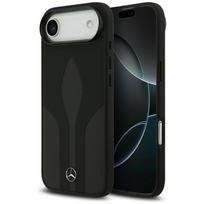 Dėklas Mercedes Leather The Move MagSafe for Apple iPhone Air juodos spalvos