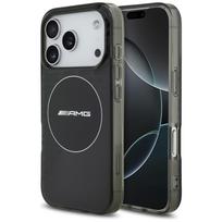 Dėklas AMG Double Layer Transparent Smocked MagSafe for Apple iPhone 17 Pro juodos spalvos