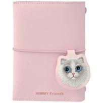 Notebook + pen Set 2-in-1 Nimmy New Big-Eye Cute Pets 2.0 Cat rožinės spalvos
