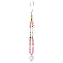 Hello Kitty Pearls and Beads Kitty Charm Phone Charm Pink