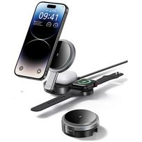 USAMS Foldable 3-in-1 15W Inductive Charge for Phone/Apple Watch/ausinės CD234WXC01 (US-CD234)